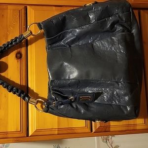 Navy hand bag